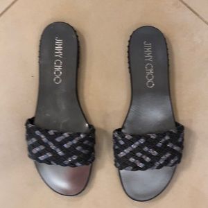 Jimmy Choo weave flat.